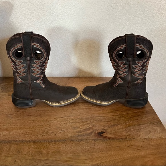 Durango® Lil' Rebel Pro™ Little Kid's Brown Western Boot Size 10M - Picture 7 of 11
